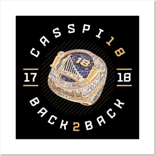 Omri Casspi 18 Back 2 Back Championship Ring 2017-18 Posters and Art